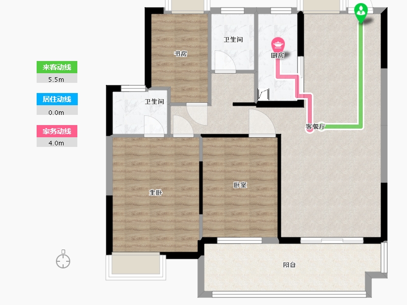 湖北省-随州市-花样年华-96.00-户型库-动静线