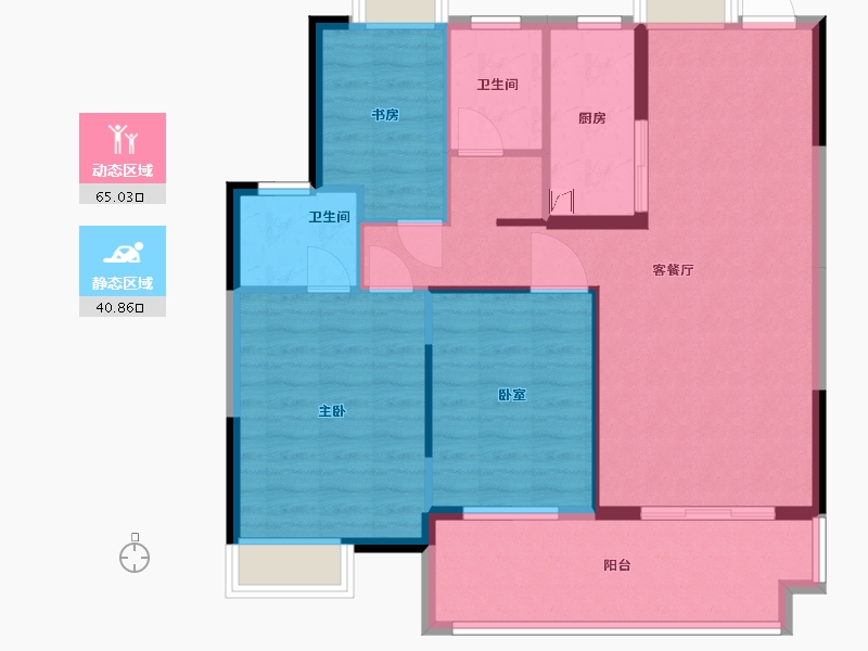 湖北省-随州市-花样年华-96.00-户型库-动静分区