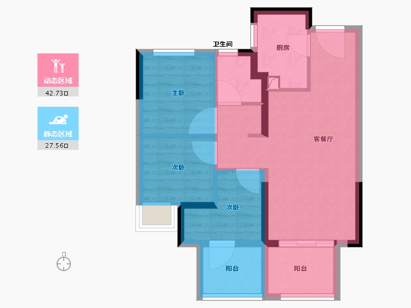 福建省-漳州市-未来之城-62.00-户型库-动静分区