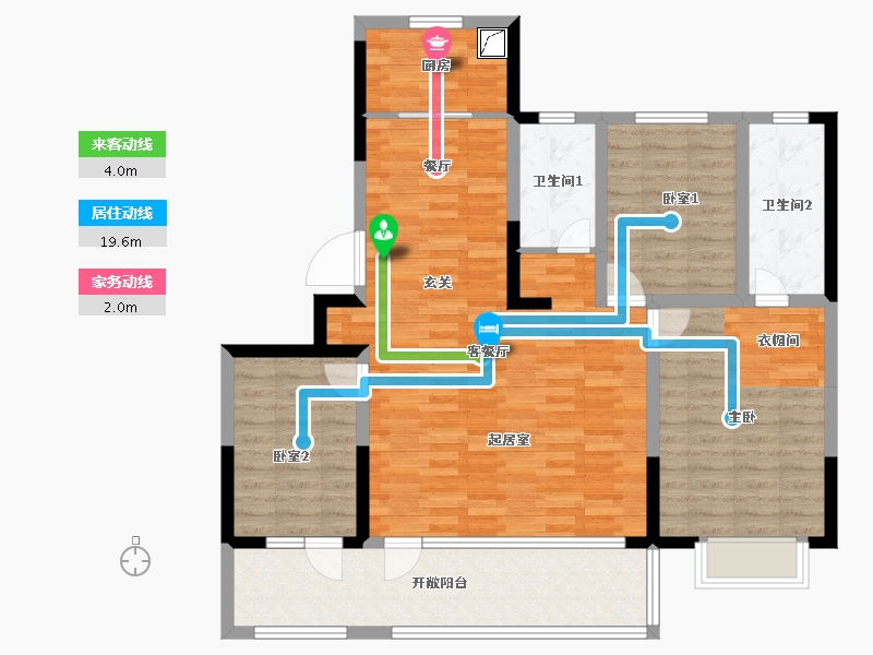 山东省-青岛市-鑫江瑞府-108.00-户型库-动静线