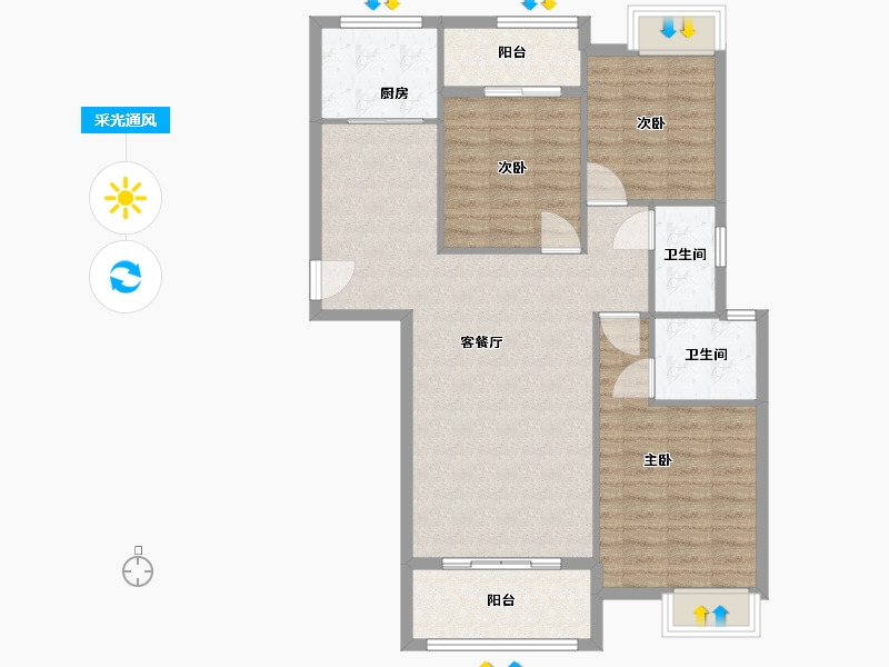 河南省-商丘市-力达七期-97.00-户型库-采光通风