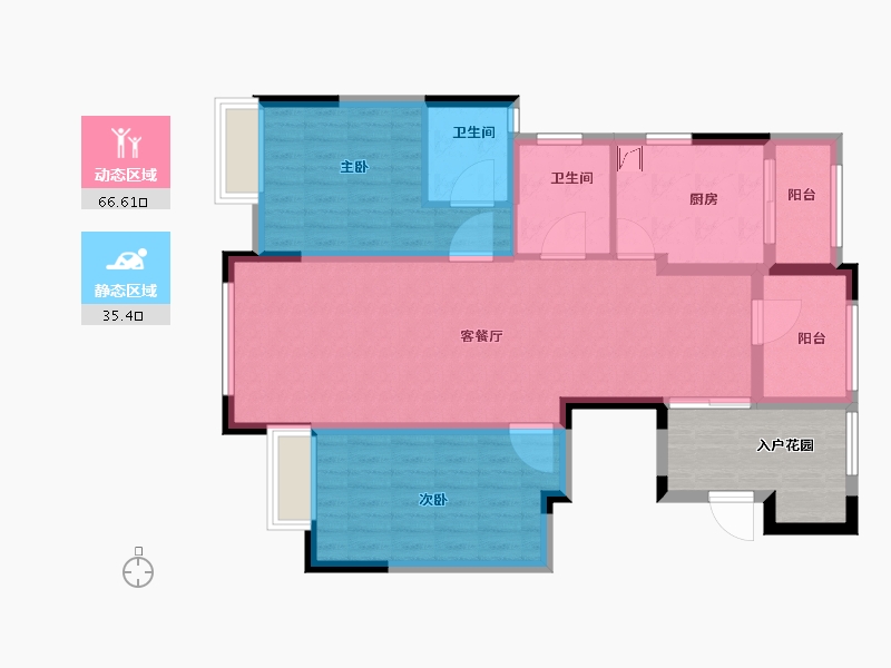 浙江省-金华市-红星天铂-100.00-户型库-动静分区