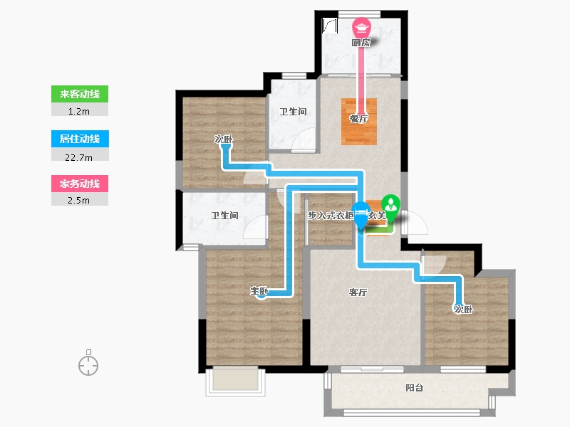 浙江省-绍兴市-万城府-98.00-户型库-动静线