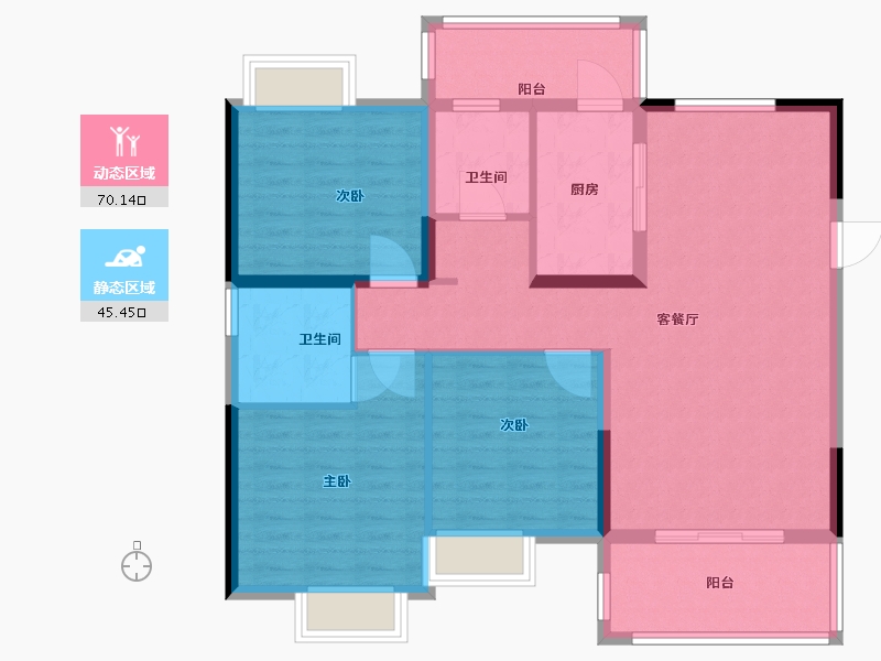 云南省-昭通市-恒业·未来森林-104.00-户型库-动静分区