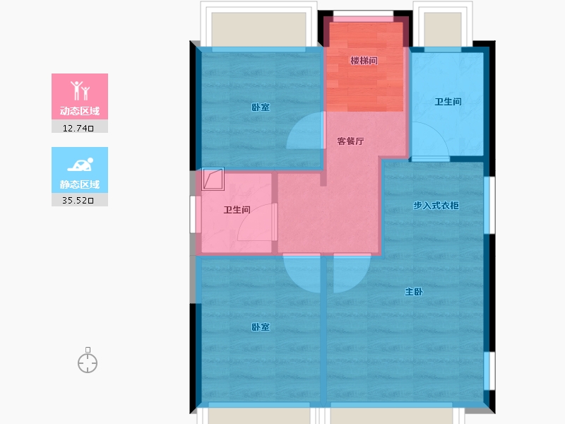 广东省-珠海市-卓越旭辉江屿海-91.00-户型库-动静分区