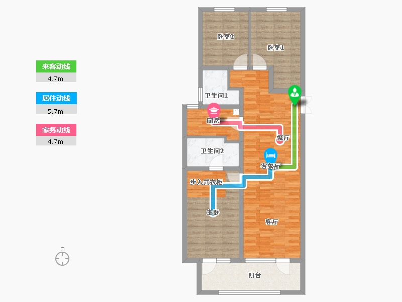 河北省-石家庄市-万滨天锦-100.00-户型库-动静线