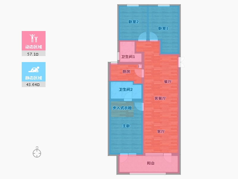 河北省-石家庄市-万滨天锦-100.00-户型库-动静分区