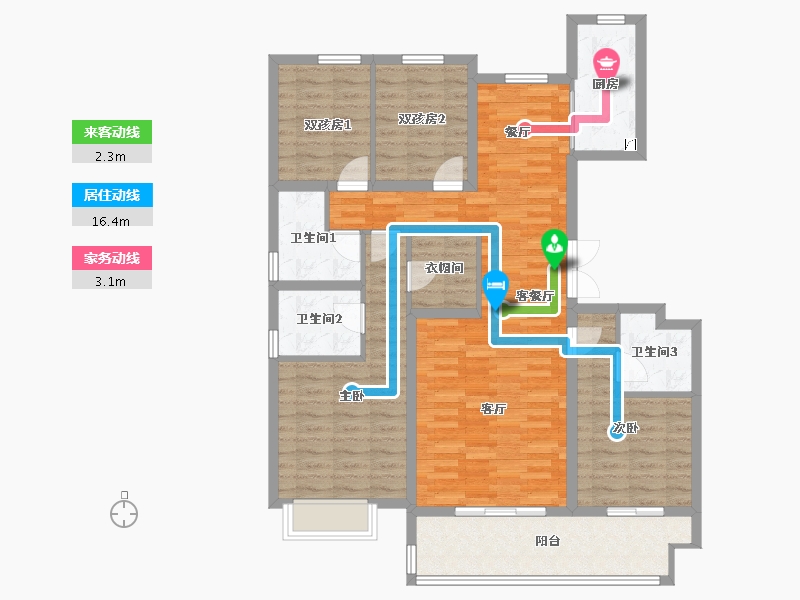 河北省-石家庄市-万滨天锦-121.45-户型库-动静线