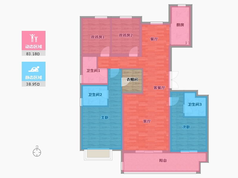 河北省-石家庄市-万滨天锦-121.45-户型库-动静分区