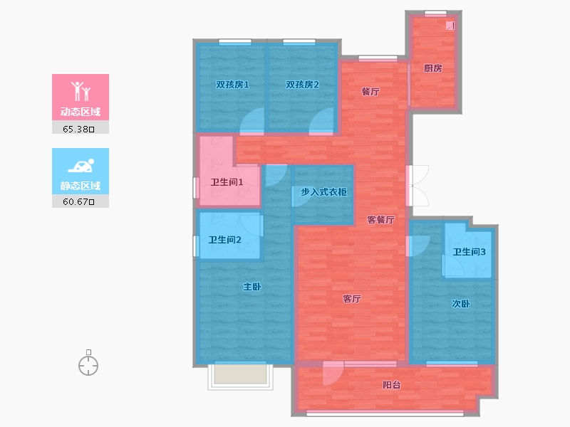 河北省-石家庄市-万滨天锦-114.00-户型库-动静分区