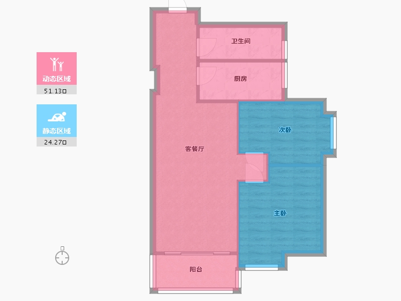 广东省-广州市-春江花园-69.00-户型库-动静分区