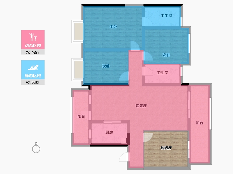 四川省-绵阳市-中央大道-114.67-户型库-动静分区