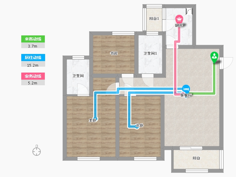 四川省-南充市-学府世家-78.04-户型库-动静线