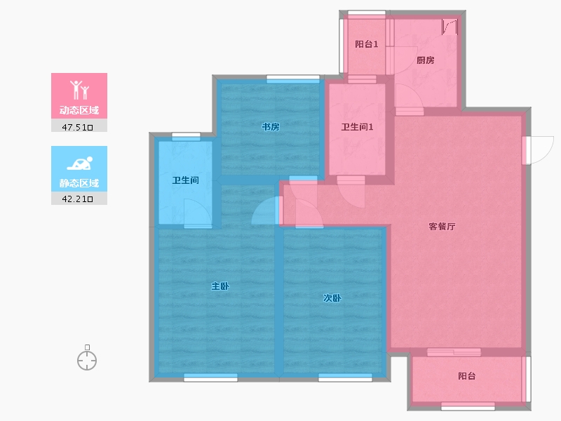 四川省-南充市-学府世家-78.04-户型库-动静分区