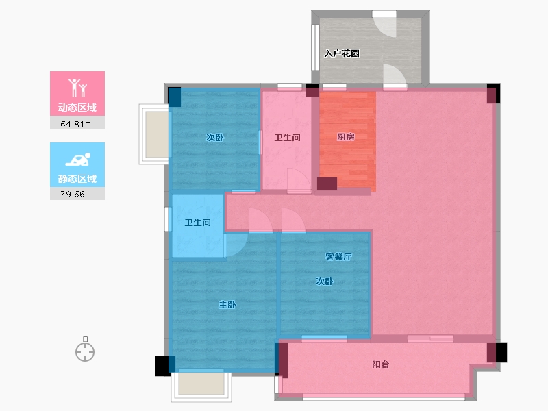 上海-上海市-万都花园-120.00-户型库-动静分区