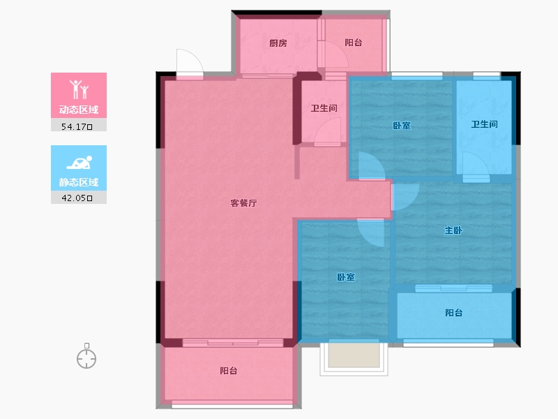 广西壮族自治区-桂林市-远锋新天地-108.00-户型库-动静分区