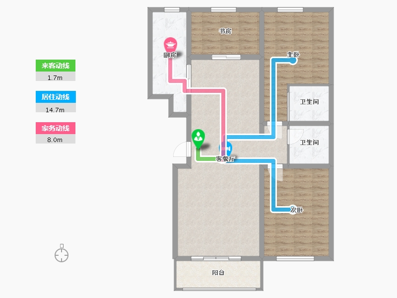 甘肃省-兰州市-万达-108.00-户型库-动静线