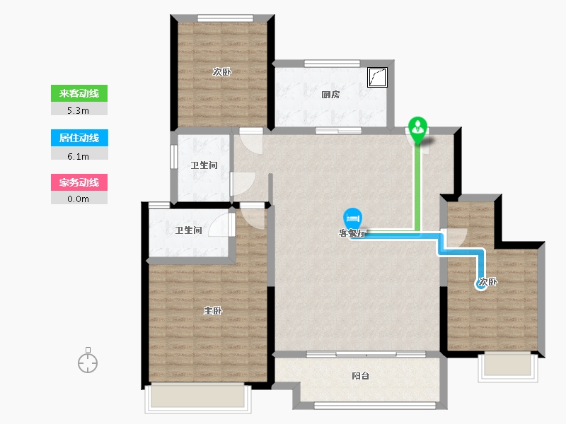 山东省-威海市-新城悦隽公馆-120.00-户型库-动静线