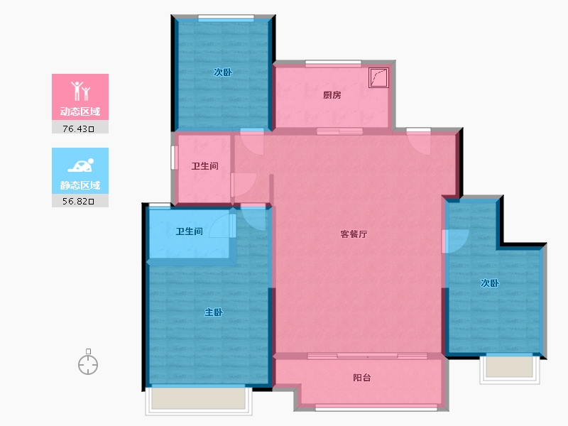 山东省-威海市-新城悦隽公馆-120.00-户型库-动静分区