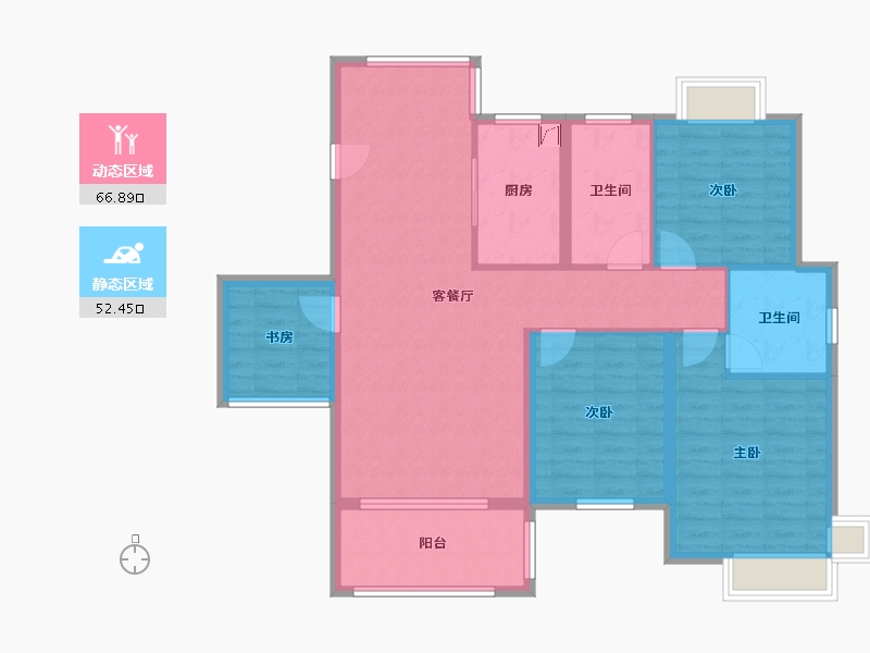 江西省-宜春市-华硕江上明月-107.57-户型库-动静分区