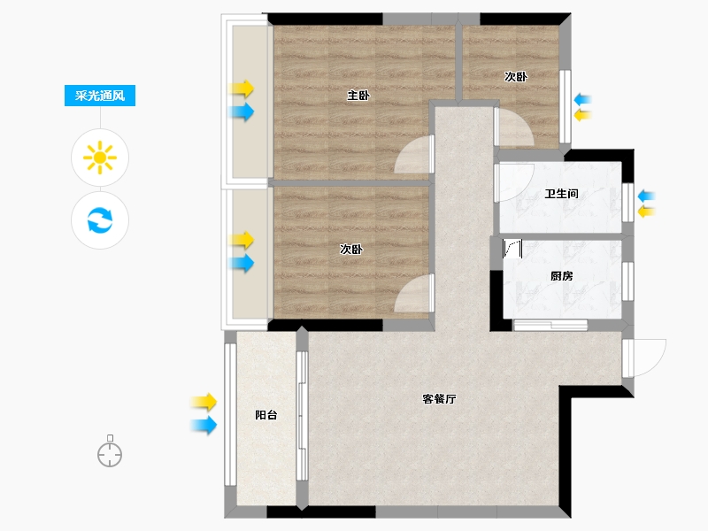 浙江省-绍兴市-尚贤府-68.00-户型库-采光通风