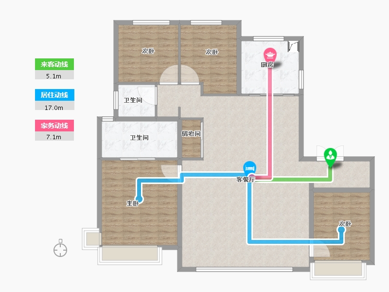 河北省-石家庄市-龙湖天奕-150.00-户型库-动静线