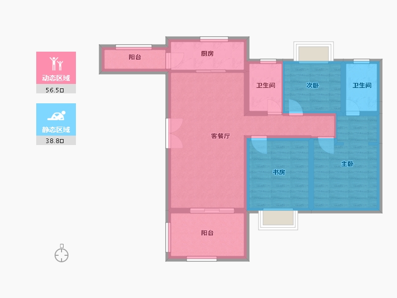 四川省-攀枝花市-人和甲地-113.00-户型库-动静分区