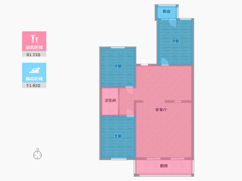 北京-北京市-万寿路西街9号-102.00-户型库-动静分区