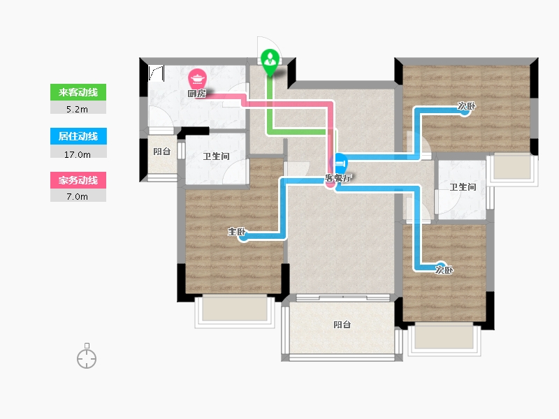 江西省-赣州市-华屹大观-103.00-户型库-动静线