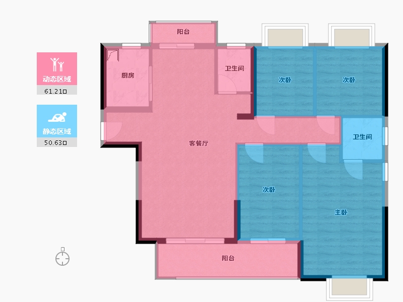 福建省-龙岩市-城发雅郡-118.00-户型库-动静分区