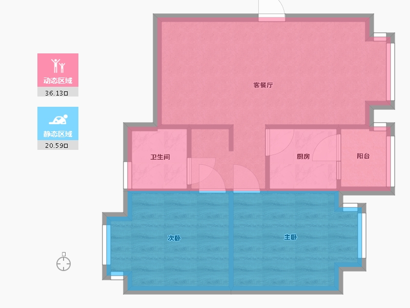 四川省-成都市-长福苑-50.00-户型库-动静分区