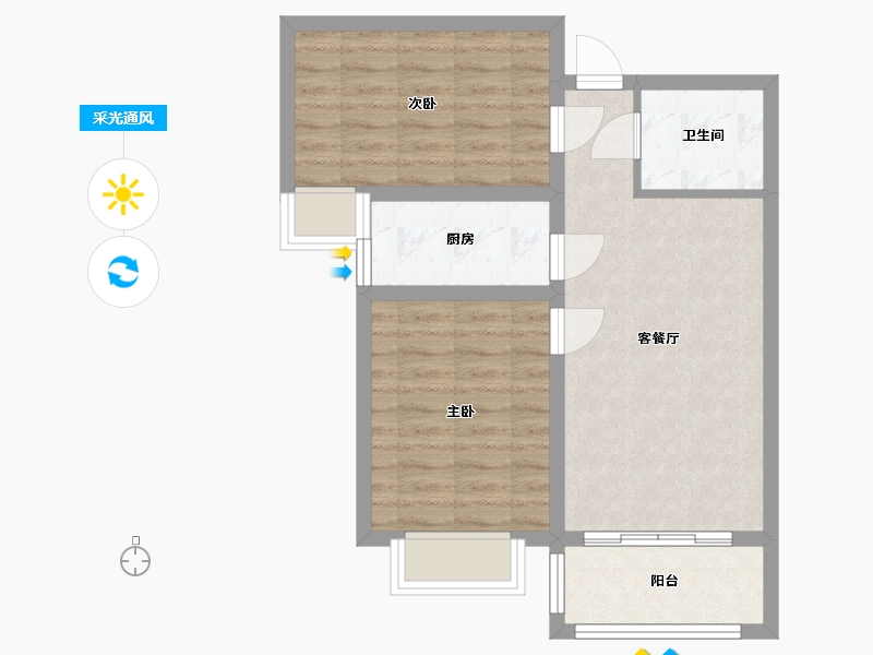 河北省-保定市-公园时代-77.12-户型库-采光通风