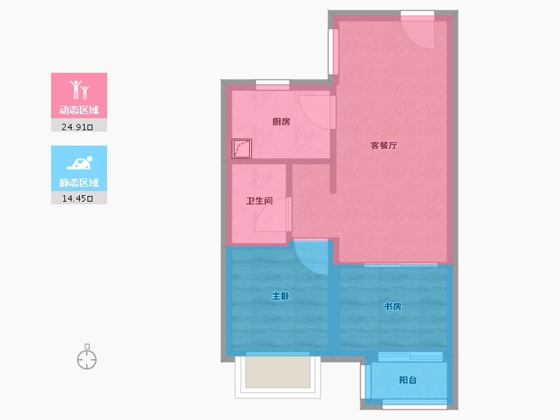 湖北省-武汉市-长江青年城-41.00-户型库-动静分区