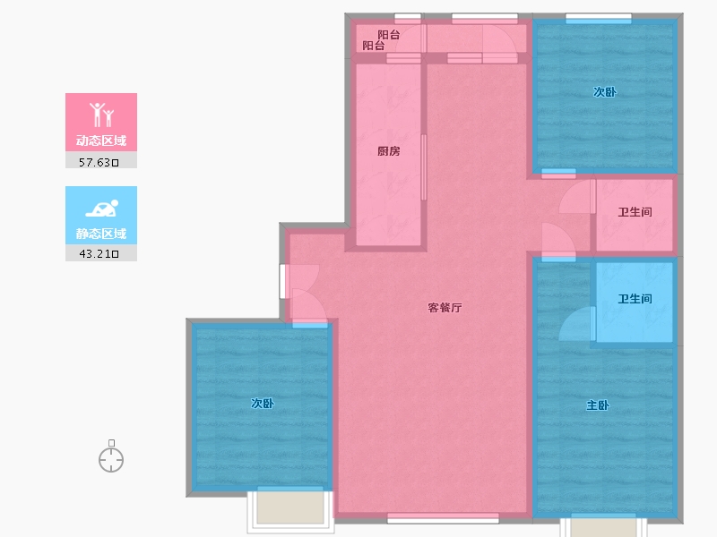 河北省-邯郸市-勒泰家园-130.00-户型库-动静分区