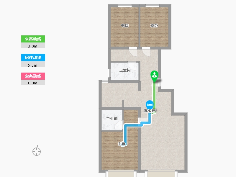 天津-天津市-新城和兴府-88.00-户型库-动静线