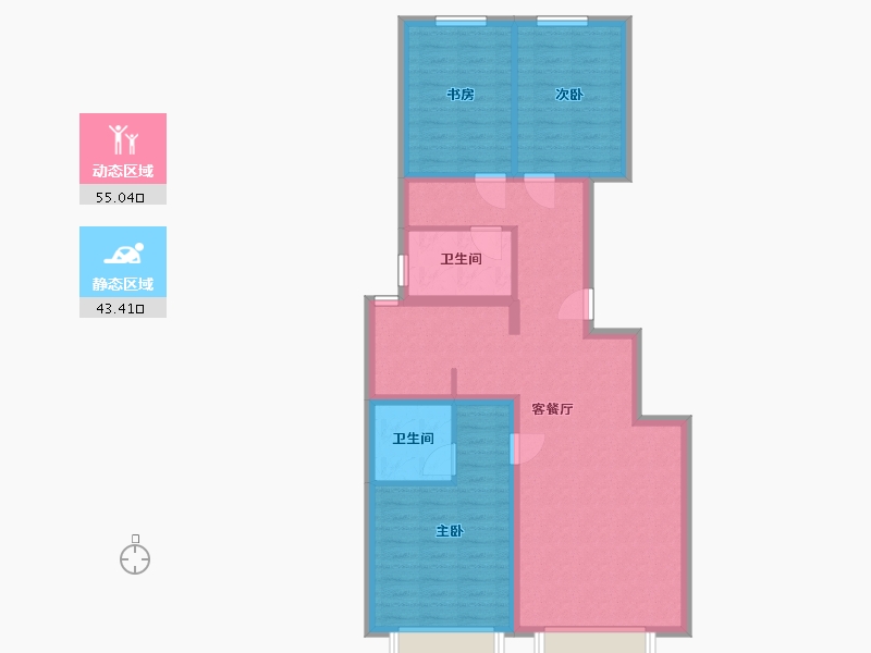 天津-天津市-新城和兴府-88.00-户型库-动静分区