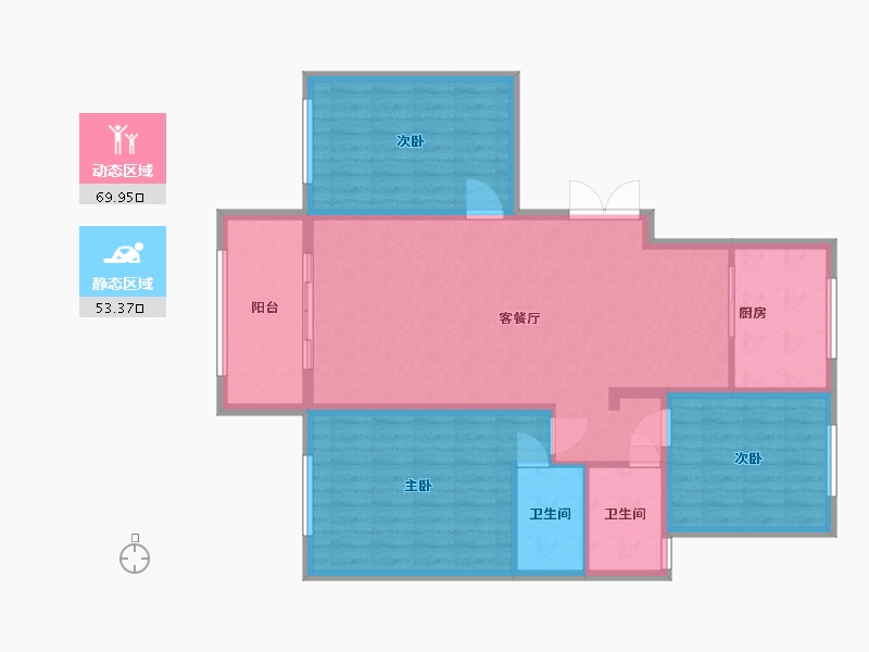 江苏省-连云港市-孔望尚府-112.00-户型库-动静分区