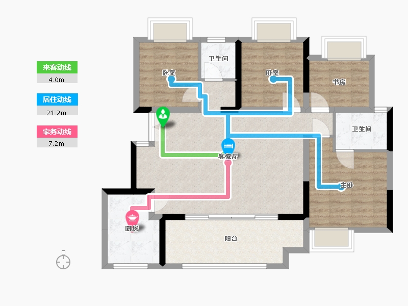 重庆-重庆市-俊豪guantangf-98.00-户型库-动静线