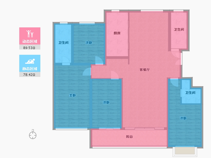 山东省-潍坊市-温莎公馆-150.00-户型库-动静分区