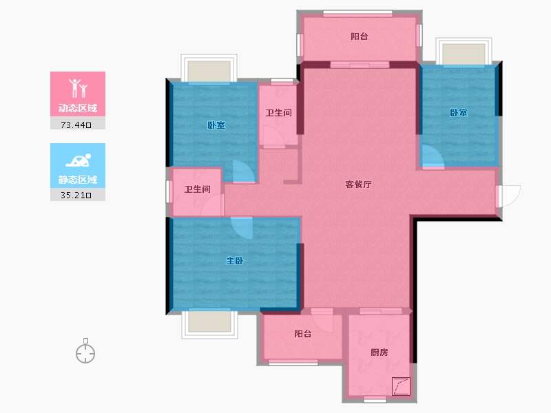 广东省-潮州市-海博熙泰-103.12-户型库-动静分区