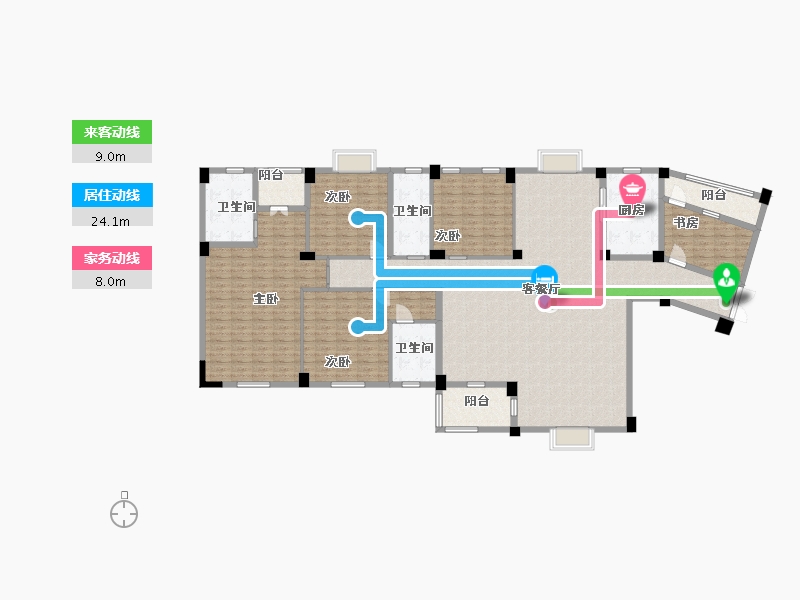 广西壮族自治区-南宁市-恒大苹果园-220.00-户型库-动静线