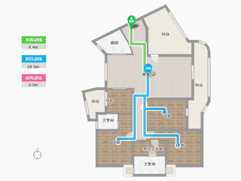 广东省-中山市-顺景壹号院-181.00-户型库-动静线