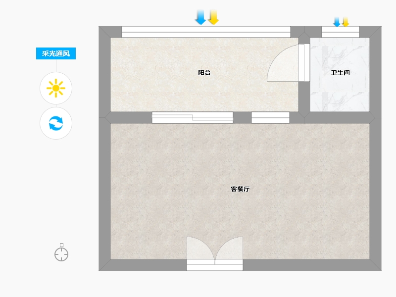 湖南省-郴州市-金都汇-30.00-户型库-采光通风