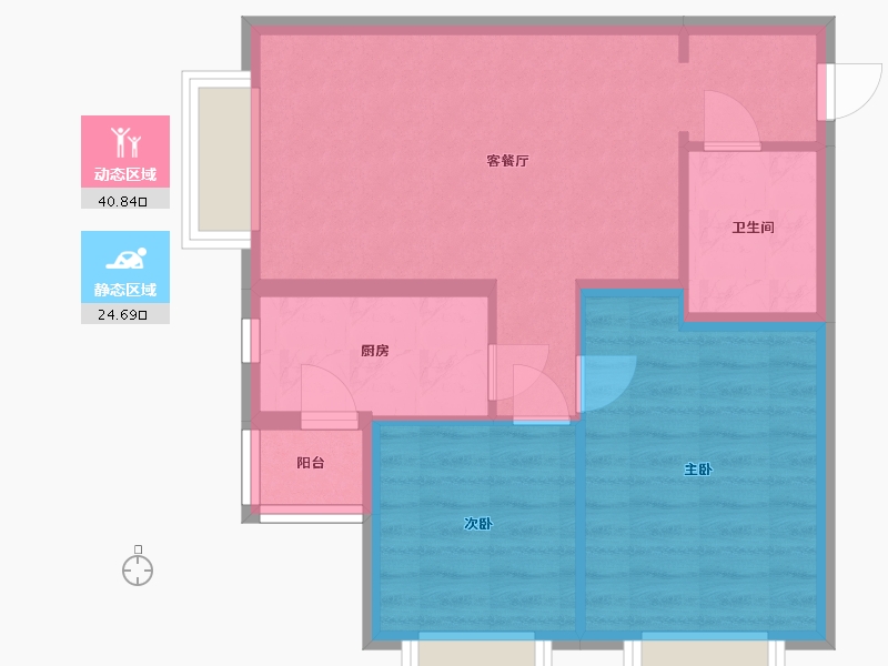 北京-北京市-北京明发广场-64.00-户型库-动静分区