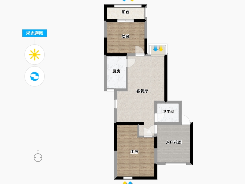 四川省-成都市-都江堰中铁水映青城-63.00-户型库-采光通风