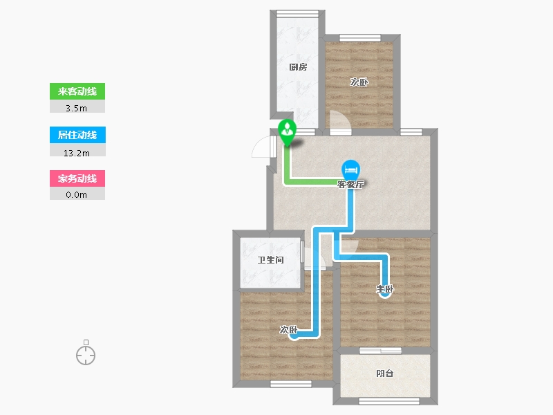 山东省-青岛市-翰林学府-74.82-户型库-动静线