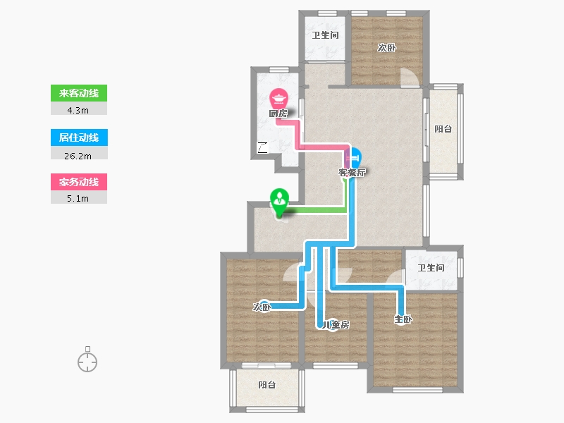 四川省-广安市-江南里-111.69-户型库-动静线