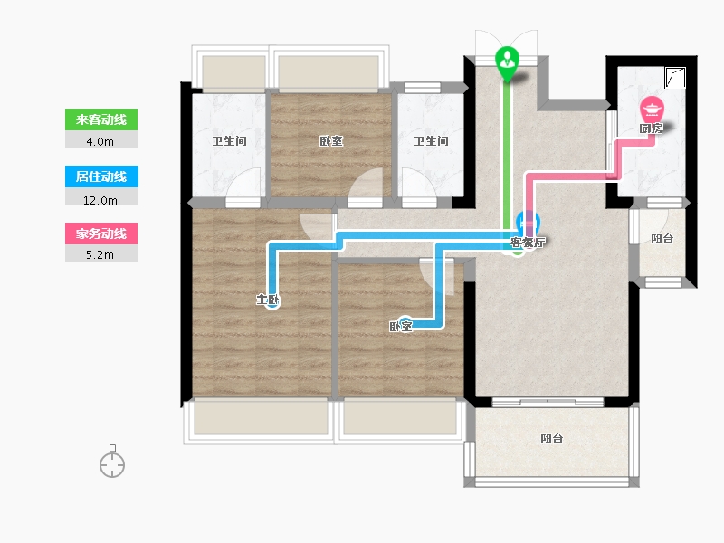 广东省-湛江市-福濠华庭-81.13-户型库-动静线