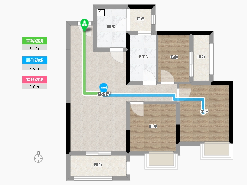 四川省-广元市-海棠华庭-96.00-户型库-动静线