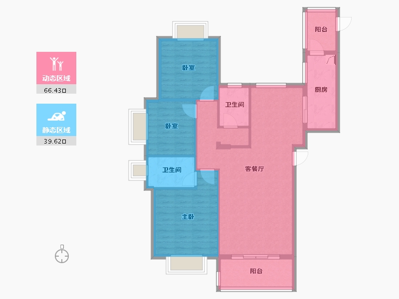 海南省-海口市-长弘御府-130.00-户型库-动静分区